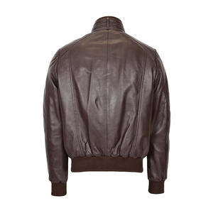 Chaqueta Bomber de alto rendimiento de tela perfecta para hombres de moda con cremallera Slim Fit Classic Fashion Motorcycle Biker Jacket Bomber - Product Image 3