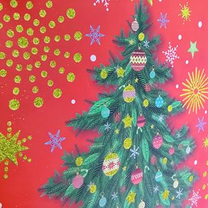 CS50 grosir tas hadiah Natal untuk Hari Natal dekoratif pesta kertas menangani permen hadiah tas - Product Image 5