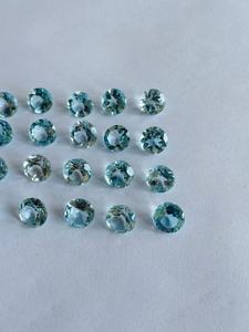 Prix d'usine en gros Topaze naturelle à facettes de haute qualité 12x16mm 426 Cts bleu ciel certifié par IGI - Product Image 2