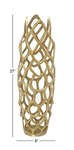 Florero niquelado de aluminio de alta calidad para decoración de piso de boda y jarrón decorativo de mesa para flor - Product Image 2