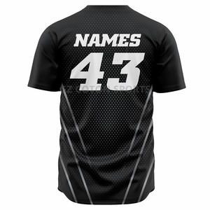 Malla transpirable cosida Logo número Softball uniformes sublimación bordado técnica personalizada béisbol Jersey hombres mujeres jóvenes - Product Image 2