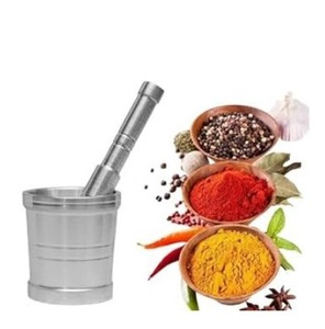 Mortier en aluminium en gros, broye facilement avec tradition, méthode de broyage traditionnelle, bol à mortier, bol à pilon, bol à écraser - Product Image 1