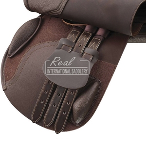 Selle de dressage anglaise en cuir véritable Prix direct d'usine avec équipement d'équitation confortable - Product Image 3
