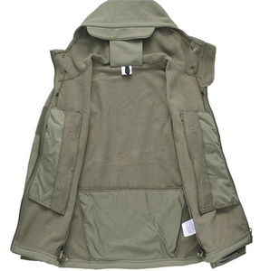 Chaqueta Softshell para Hombre Más Vendida, con Capucha, Recubierta, Ligera, Impermeable, Cortavientos, OEM Personalizado - Product Image 3