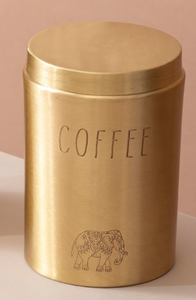 กระป๋องเก็บของทรงกระบอกทองเหลืองหรูหรา ปิดสนิท สำหรับเก็บเกลือ น้ำตาล เครื่องเทศ ขนาด 201-300 มล.  งานแฮนด์เมด ขัดเงา มีจำหน่าย - Product Image 3