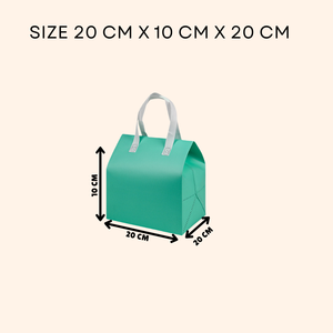 Elegante Spunbond Bolsa de almuerzo personalizable Bolsas ligeras no tejidas con asas duraderas - Product Image 2