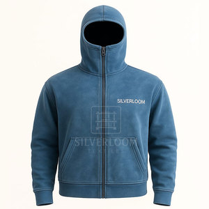 Veste à capuche en polaire à fermeture éclair pour hommes personnalisée avec logo brodé | Sweat à capuche chaud d'hiver - Product Image 4