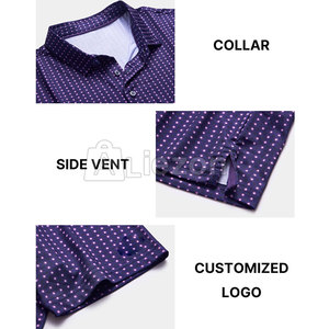 Camisa de golf de manga corta para hombre con tela transpirable Camisas de golf ligeras para cómodo y ligero - Product Image 4