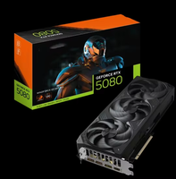 Carte graphique de jeu pour PC de bureau GeForce RTX 5080 Windforce OC SFF 16G 256 bits refroidie par ventilateur GDDR7 DisplayPort 2 1b