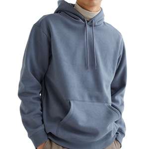 Sudadera con capucha de gran tamaño de alta calidad para hombre con logotipo personalizado OEM Sudadera con capucha de manga larga para hombre con cordones a juego - Product Image 2