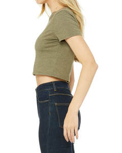 Camiseta recortada para mujer hecha en Pakistán, Top corto sólido de secado rápido, moda Vintage, manga sin mangas de verano, ropa de calle Popular para mujer - Product Image 6