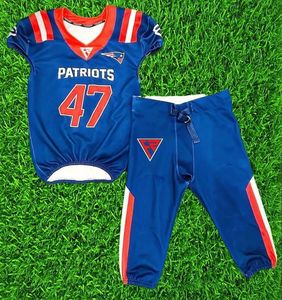 Uniforme de football américain personnalisé, best-seller, design personnalisé, 100% polyester, vêtements de sport à séchage rapide, maillot et pantalon de football américain - Product Image 6