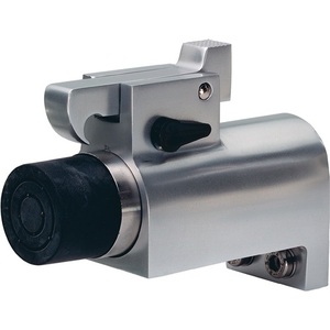 KWS Silver-Colored Aluminum Wall-Mounted Draft <b>Stopper</b> 1011.02 Door Stop - Product Image 1