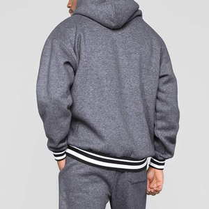 Automne hiver Logo personnalisé MenTraining Jogging Suit cordon de serrage hommes sweats à capuche ensemble vêtements de sport décontractés - Product Image 3