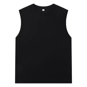 Gilet et t-shirts de fitness d'été avec logo personnalisé pour hommes Chemises sans manches respirantes pour vêtements décontractés et de sport Design uni vierge - Product Image 2