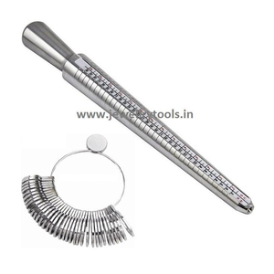 Medidor de Anillos Práctico 1-36 con Mandril de Goma para una Medición Precisa del Tamaño del Anillo, Herramienta para Hacer Joyas - Product Image 3