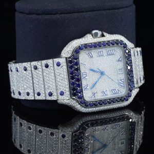 Nouvelle montre de diamant de laboratoire DEF glacé de haute qualité incolore diamant Style Hip Hop automatique manuel mécanique affaires - Product Image 4