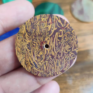 Oeil de tigre naturel vert noir cadran plat 35 MM excellente qualité pierre précieuse en vrac meilleure fabrication de bijoux cadran de montre de forage gratuit AK - Product Image 5