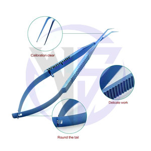 Fórceps quirúrgicos cosméticos oftálmicos 12cm/1,5 cm arco Angular titanio Micro avulsión y capsulorrexis herramienta Manual de acero inoxidable - Product Image 4