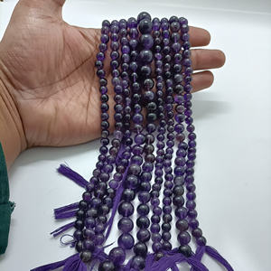 Cuentas Redondas de Amatista Natural, Hilo de 16 Pulgadas, Cuentas Sueltas para Fabricación de Joyería DIY - Product Image 3