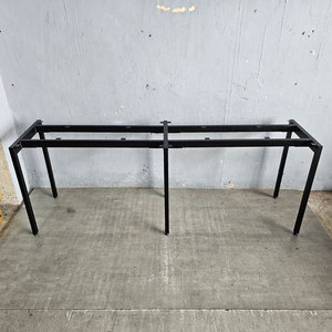Industrial Style 2-Cushioned 200x50cm HCSL012 Slean System Assembly Iron <b>Footrest</b> for Table - Product Image 3