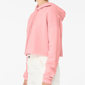 Sudadera con Capucha Corta Informal de Moda Urbana con Logotipo Personalizado al por Mayor, Sudadera con Capucha Corta Informal para Mujer - Product Image 4