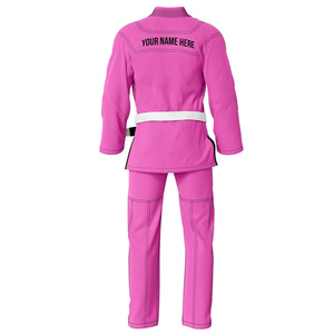 Kimono de Jiu-Jitsu Rose Audacieux Personnalisable pour Femmes et Hommes - 100% Coton Léger Haute Résistance pour Sparring Intense - Product Image 2