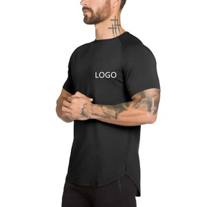 Fabricant de t-shirts de sport à manches courtes coupe ajustée pour homme Chemises athlétiques de performance en coton T-shirts de fitness pour la course à pied - Product Image 3