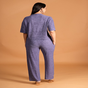 Conjunto combinado de 2 piezas Ropa informal diaria Conjunto único Tejido de rizo Método de tejido Elegante informal - Product Image 2