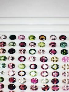 Piedra preciosa suelta de turmalina múltiple Natural AAA de excelente calidad, hermoso tamaño de 8*6mm para fabricación de joyas, certificado IGI - Product Image 2