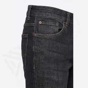 Jeans de Mezclilla Elásticos de Corte Ajustado para Hombre, a la Moda, Combinables con Todo, Cintura Media, Invierno, Otoño, Color Sólido, Lavado, Personalizado - Product Image 5