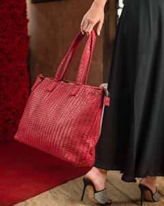 Bolsos de cuero originales tejidos hechos a mano de cuero de color personalizado de calidad superior/100% bolsos de mano de cuero de alta calidad para mujer - Product Image 6