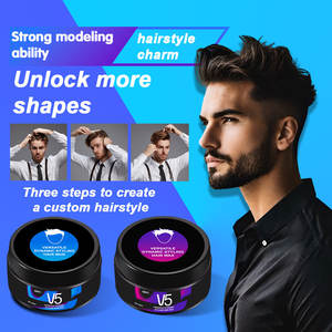 Salon de coiffure soins des cheveux pour hommes produits coiffants coiffure cheveux mats pâte de cire argile pour hommes marque privée V5 - Product Image 1
