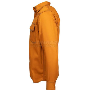Duty Flame Resistant Waterproof Breathable <b>Welding</b> FR <b>Shirt</b> 100% Cotton FR Workwear Men Long Sleeve Heavy - Product Image 3