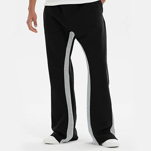 Pantalones de chándal acampanados apilados para hombre, ropa informal, pantalones acampanados, ropa de calle suelta, pantalones para correr - Product Image 3