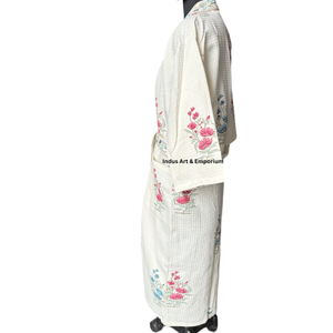 Kimono de algodón estampado bloque de mano al por mayor - Product Image 2