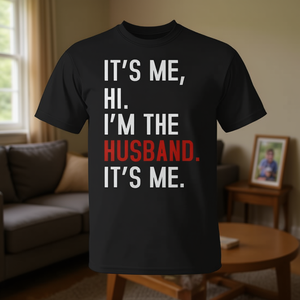 T-shirt « C'est moi, je suis le mari » pour papa, mari, homme adulte, manches courtes, col rond, impression sérigraphique - Product Image 3