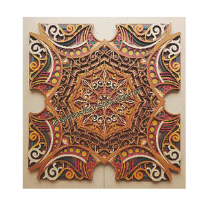 Panneau mural en MDF découpé au laser multicouche de haute qualité, motif scénique moderne, art mural en bois multifonctionnel pour - Product Image 6