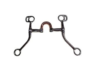 Brocas de filete inglés Eggbutt de acero inoxidable de Color dorado personalizadas con estribos personalizados Cantidad a granel Productos para caballos - Product Image 2