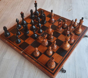Tradebyd Handmade <b>Wooden</b> <b>Chess</b> <b>Board</b> Premium Classic Game Set Ideal for Home Decoration and <b>Chess</b> Lovers - Product Image 4