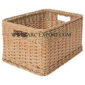 Lot de 3 paniers de rangement pour linge de différentes tailles qualité exclusive en rotin de forme personnalisée paniers organisateur ménager - Product Image 2