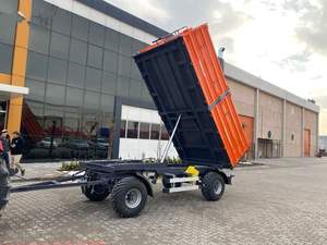 Compre Remolques Agrícolas de Alta Calidad de 4 Ruedas y 3-10 Toneladas, Remolque de Tractor con Volquete Hidráulico de 2 Ruedas, Remolques Agrícolas para Tractores - Product Image 5