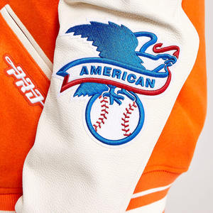 Veste universitaire personnalisée à broderie pour hommes Street Wear Logo Patches Baseball Veste Letterman personnalisée pour hommes - Product Image 5