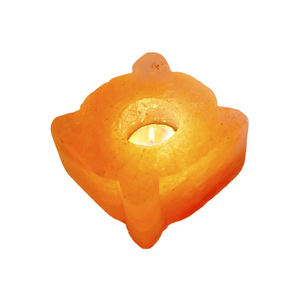 Portavelas de piedra de sal Rosa natural hecho a mano, venta al por mayor, vela de sal del Himalaya con Diseño Artesanal - Product Image 4