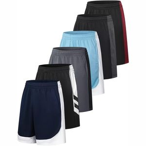 Short de sport extensible dans les quatre sens et respirant en élasthanne/nylon pour homme, séchage rapide, taille élastique, vêtements de sport, décontracté, motif uni - Product Image 1