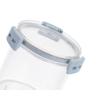 HOKORI 6593 Récipient rond de stockage d'aliments secs de 800ml avec couvercle bocal en plastique hermétique pour l'organisation de la cuisine - Product Image 5
