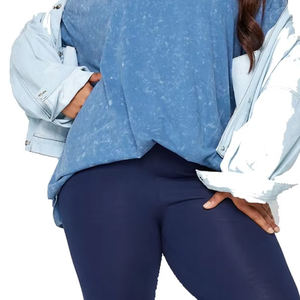 Precios al por mayor de alta calidad por encargo de las mujeres ácido lavado camiseta de alta calidad personalizado Distress mujeres ácido lavado camiseta - Product Image 6