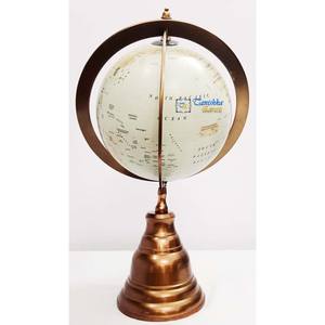 Wholesale Vintage Brass Antique World Globe With Stand Rotating Educational Display Gift For Home Office & Study Decor - Product Image 6
