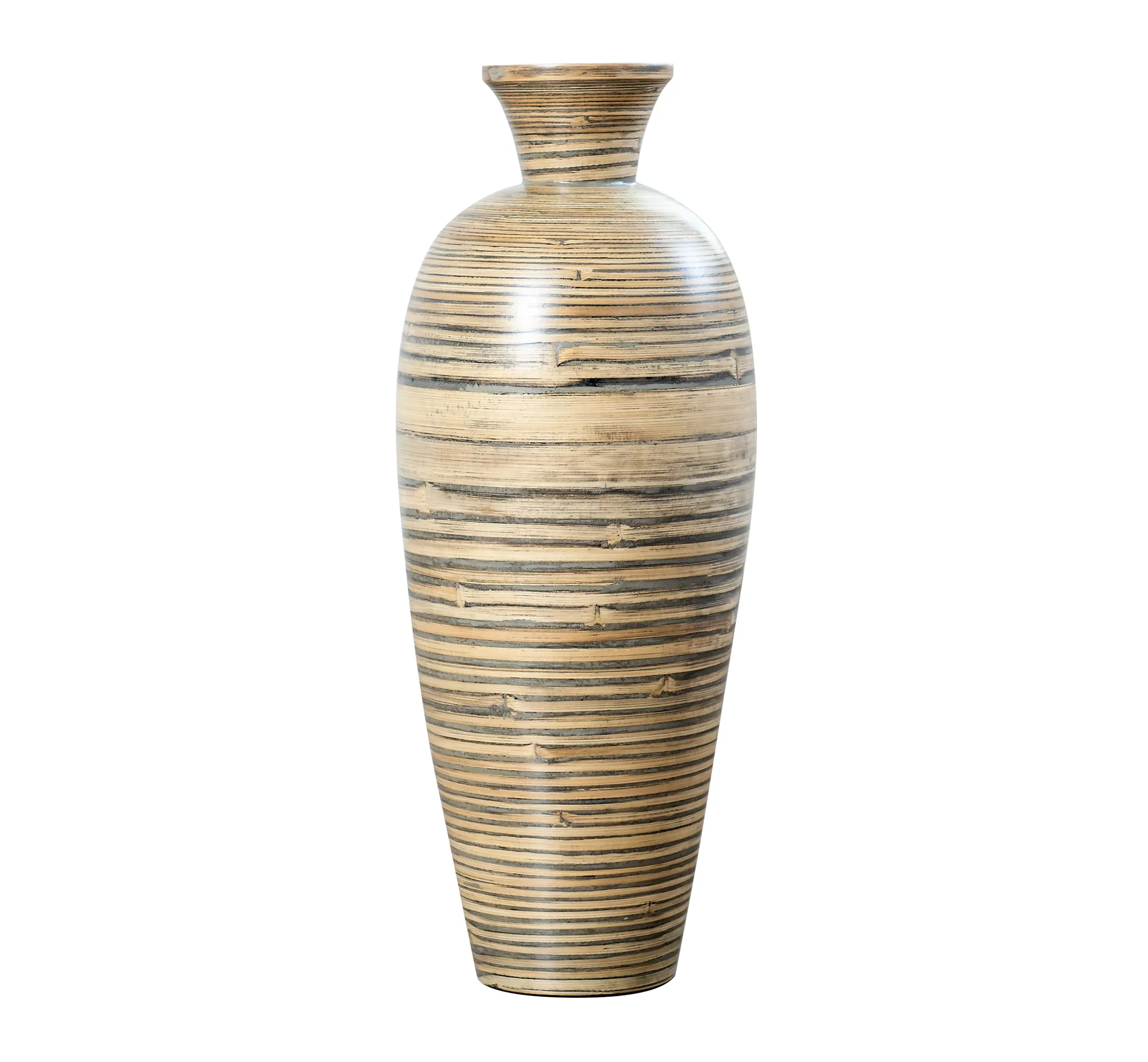 Top New Design Seagrass Spun Vasos De Flor De Bambu Vaso De Vidro Para A Decoração De Casa Durável Handwoven Dinnerware Food Table