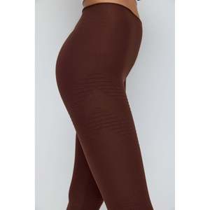 Leggings en Chiffon de Compression Sans Couture à Taille Moyenne, Style Casual et Élégant - Product Image 5